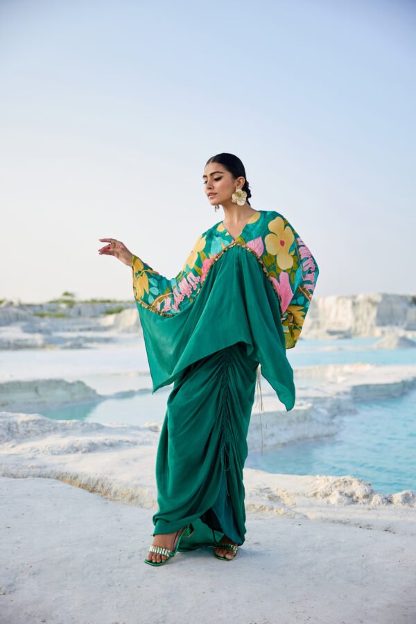 Emerald Green Draped Set