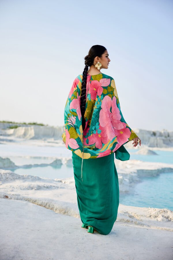 Emerald Green Draped Set