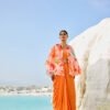 06-08-25_BNY167 Sunset Bloom Draped Co-ord Set with Floral Cape