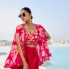 Cherry Blossom Flared Palazzo Co-Ord Set