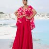 Cherry Blossom Flared Palazzo Co-Ord Set