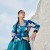 06-08-25_BNY287 Ocean Bloom Draped Dhoti Set