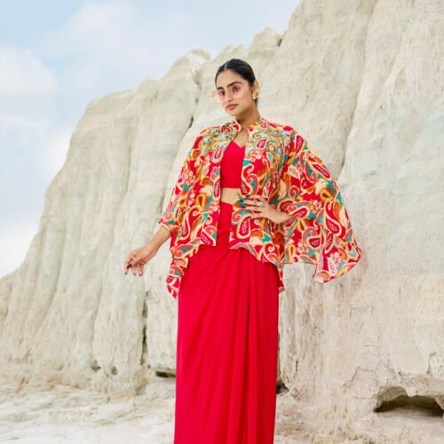 Scarlet Muse Cape Set