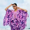 Lavender Bloom Saree Set