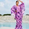 Lavender Bloom Saree Set
