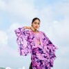 Lavender Bloom Saree Set