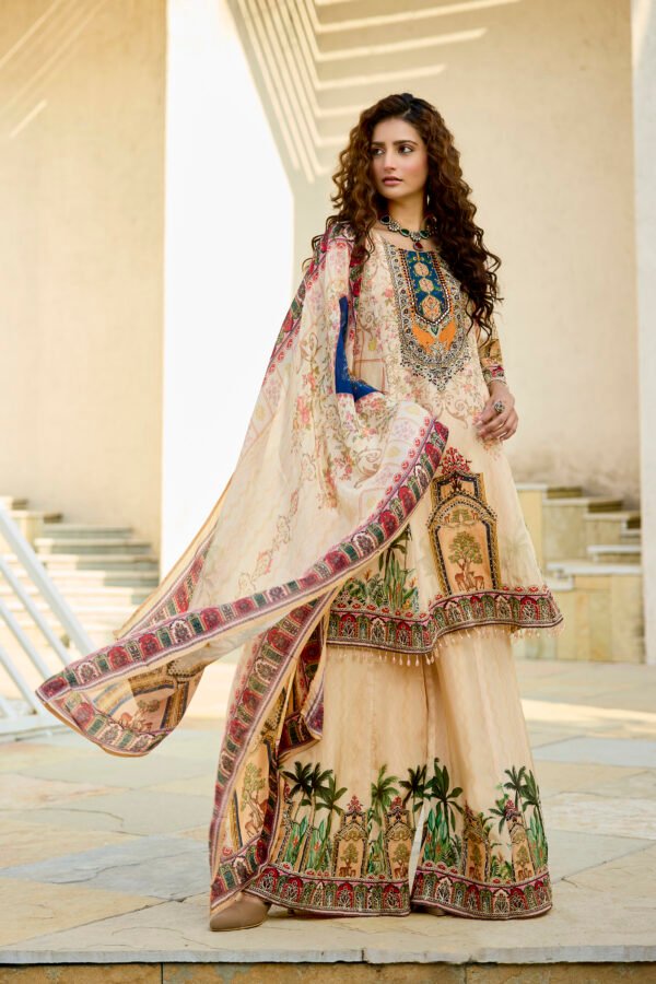 28-09-2025_BNY017 Cream Printed Suit Set