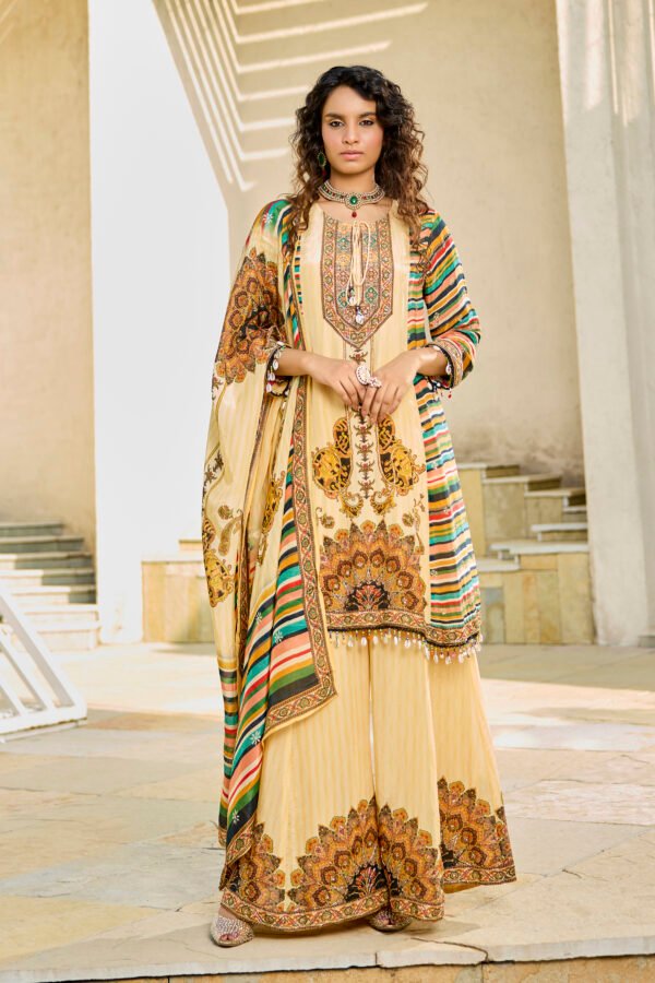 28-09-2025_BNY038_1 Beige Printed Suit Set