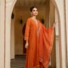 28-09-2025_BNY1049 Rust Mirror Luxe Kurta Set