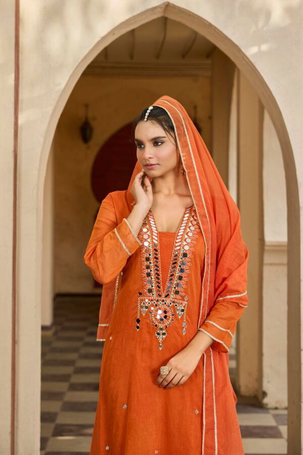 28-09-2025_BNY1077 Rust Mirror Luxe Kurta Set