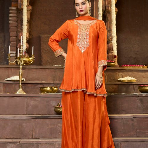 28-09-2025_BNY1148 Zareen rust Heritage Co-ord Set
