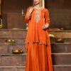 Zareen rust Heritage Co-ord Set