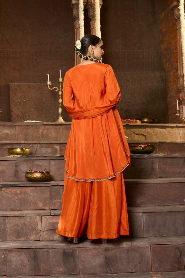 Zareen rust Heritage Co-ord Set