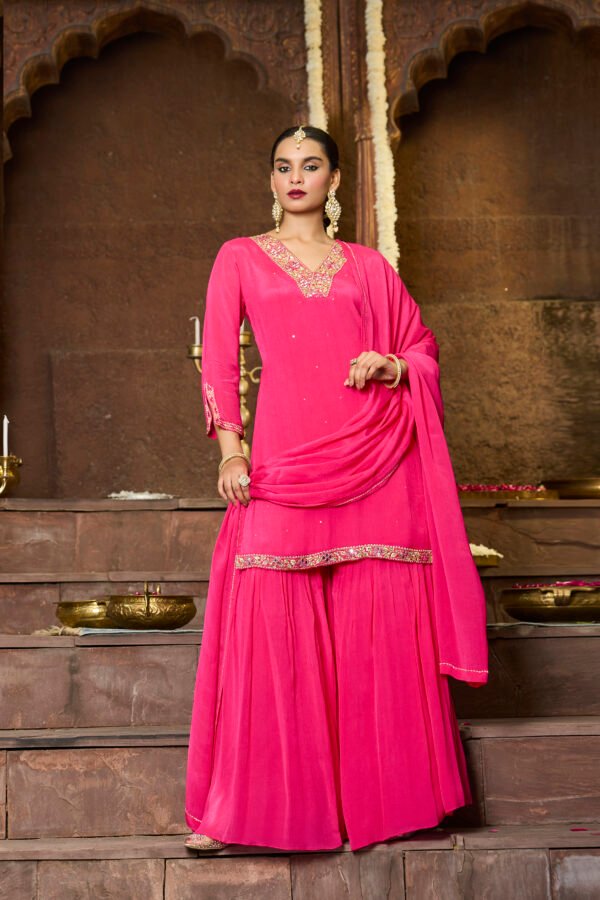Rani Noor Embellished Sharara Set