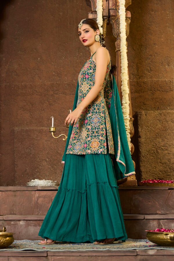 Emerald Zari Heritage Co-Ord Set