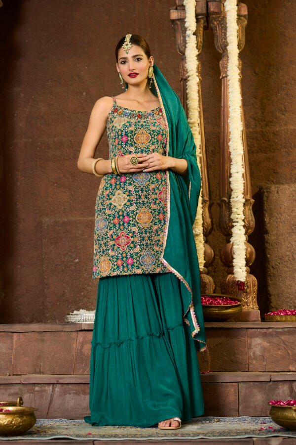 Emerald Zari Heritage Co-Ord Set