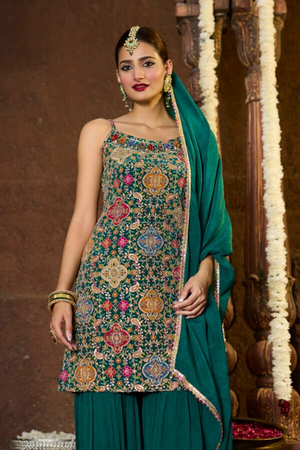Emerald Zari Heritage Co-Ord Set