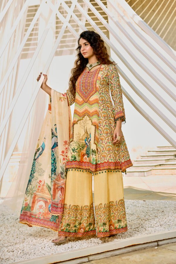 28-09-2025_BNY274_1 Ivory Printed Suit Set