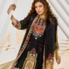 Black Printed Jacket Kurta Plazzo Set