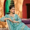 Aurelia Aqua Mirror Work Kurta Set