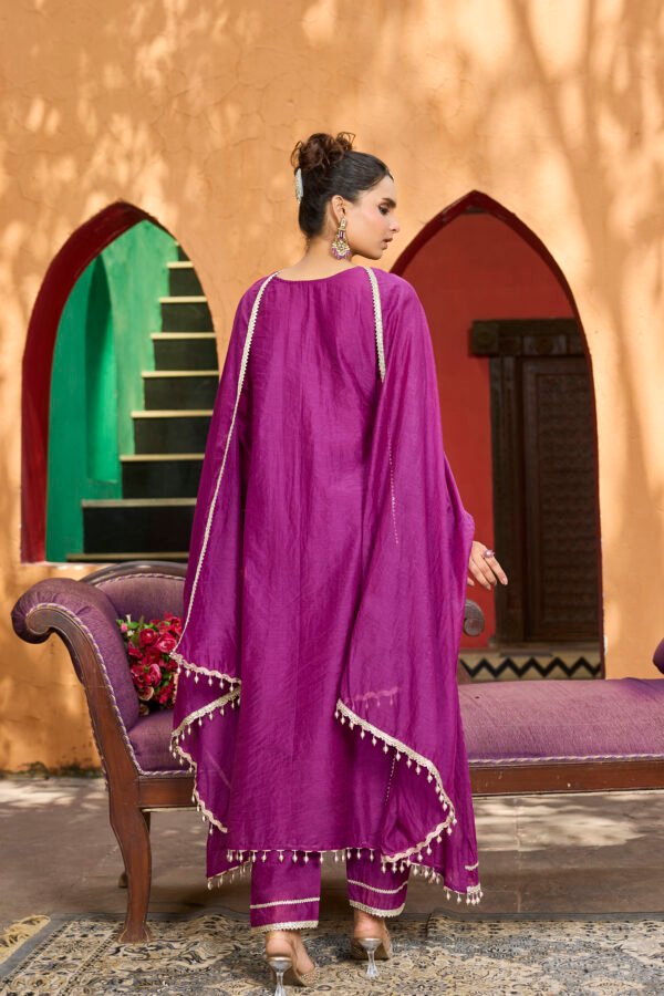 Fuchsia Noor Mirror Kurta Set